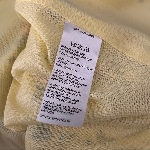 Design lab Floral Yellow Sleeveless Dress S - Picture 7 of 12